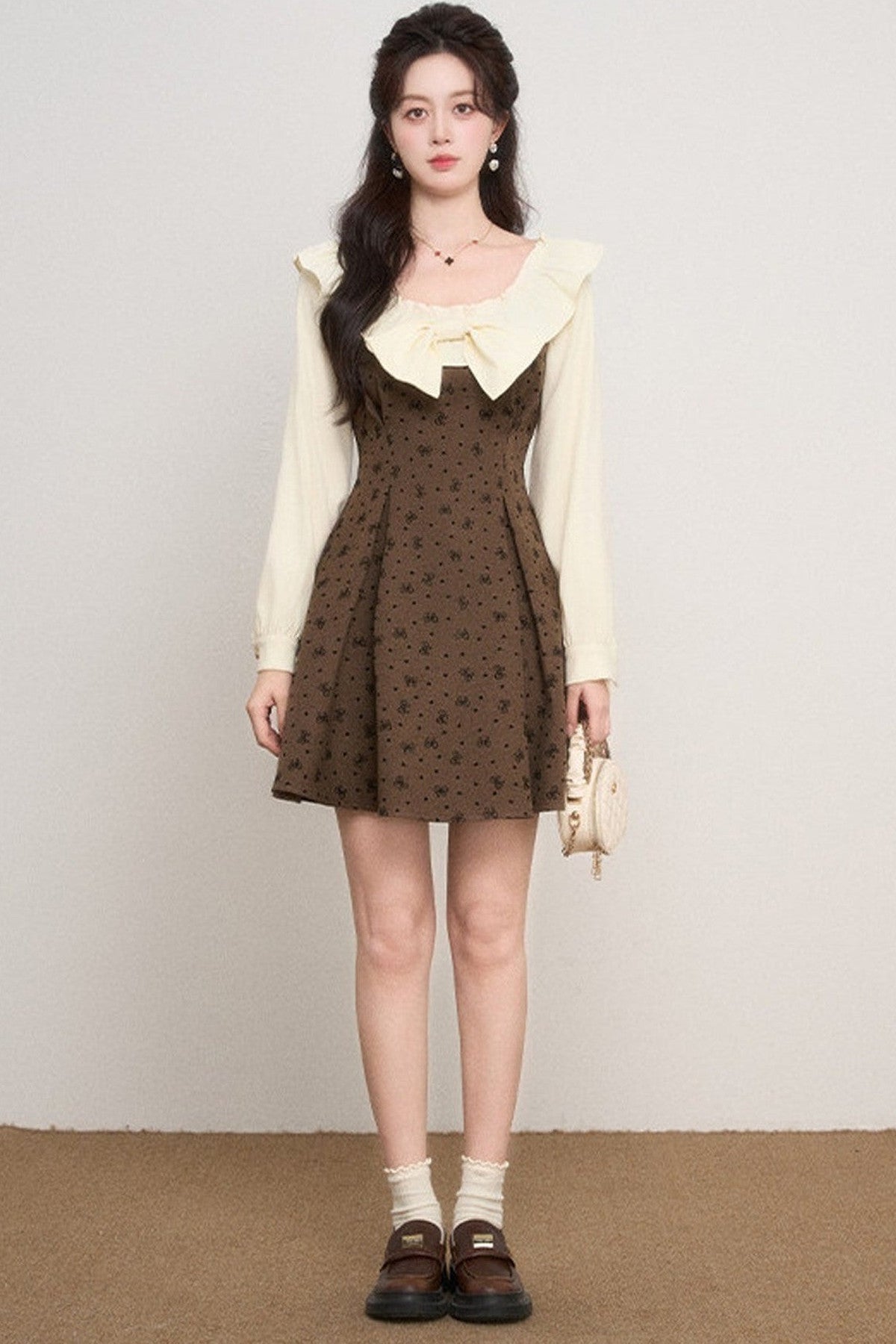 Layered-Look A-Line Dress