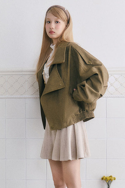 Distressed Loose Workwear Jacket