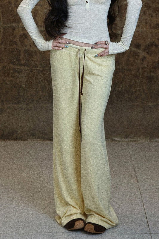Solid Color Straight Sweatpants