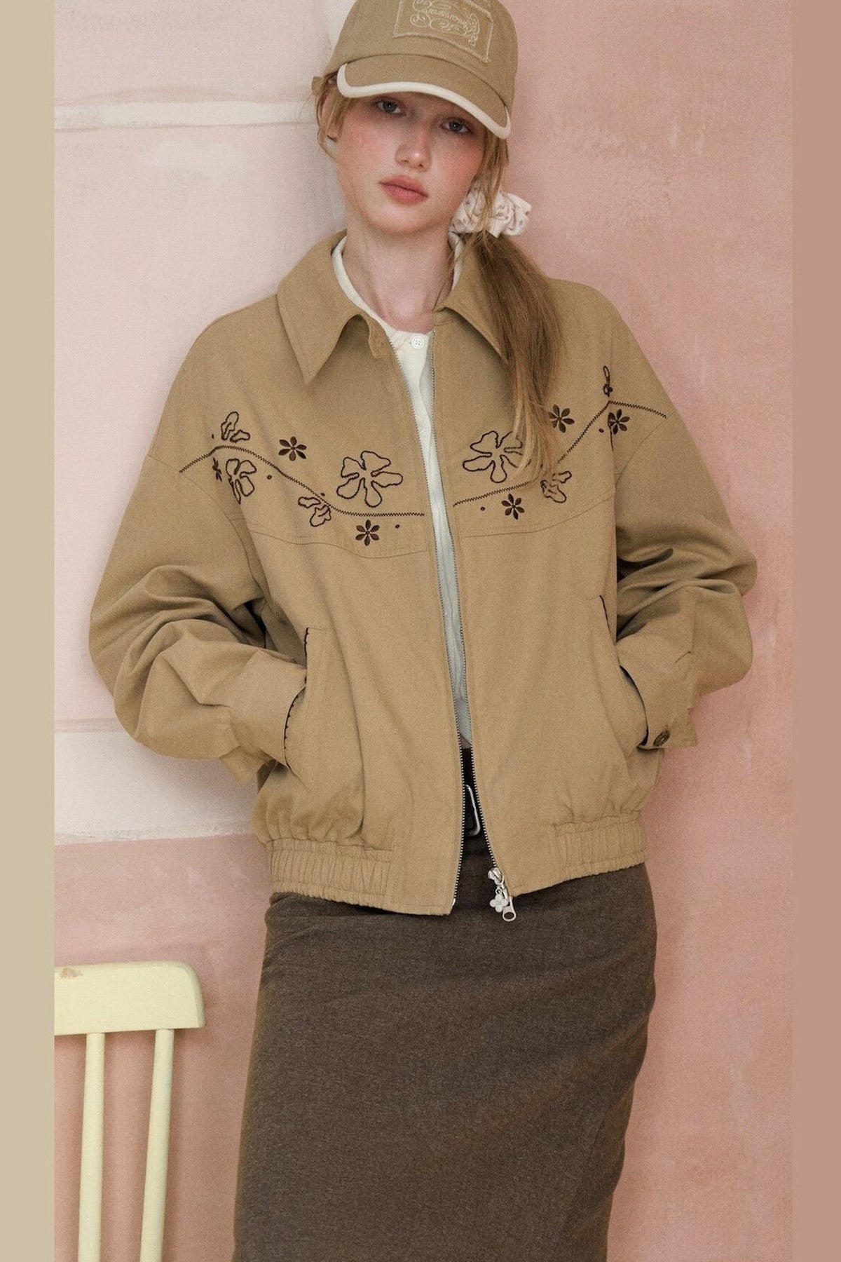 Floral Embroidered Jacket