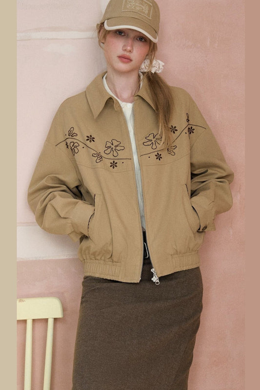 Floral Embroidered Jacket