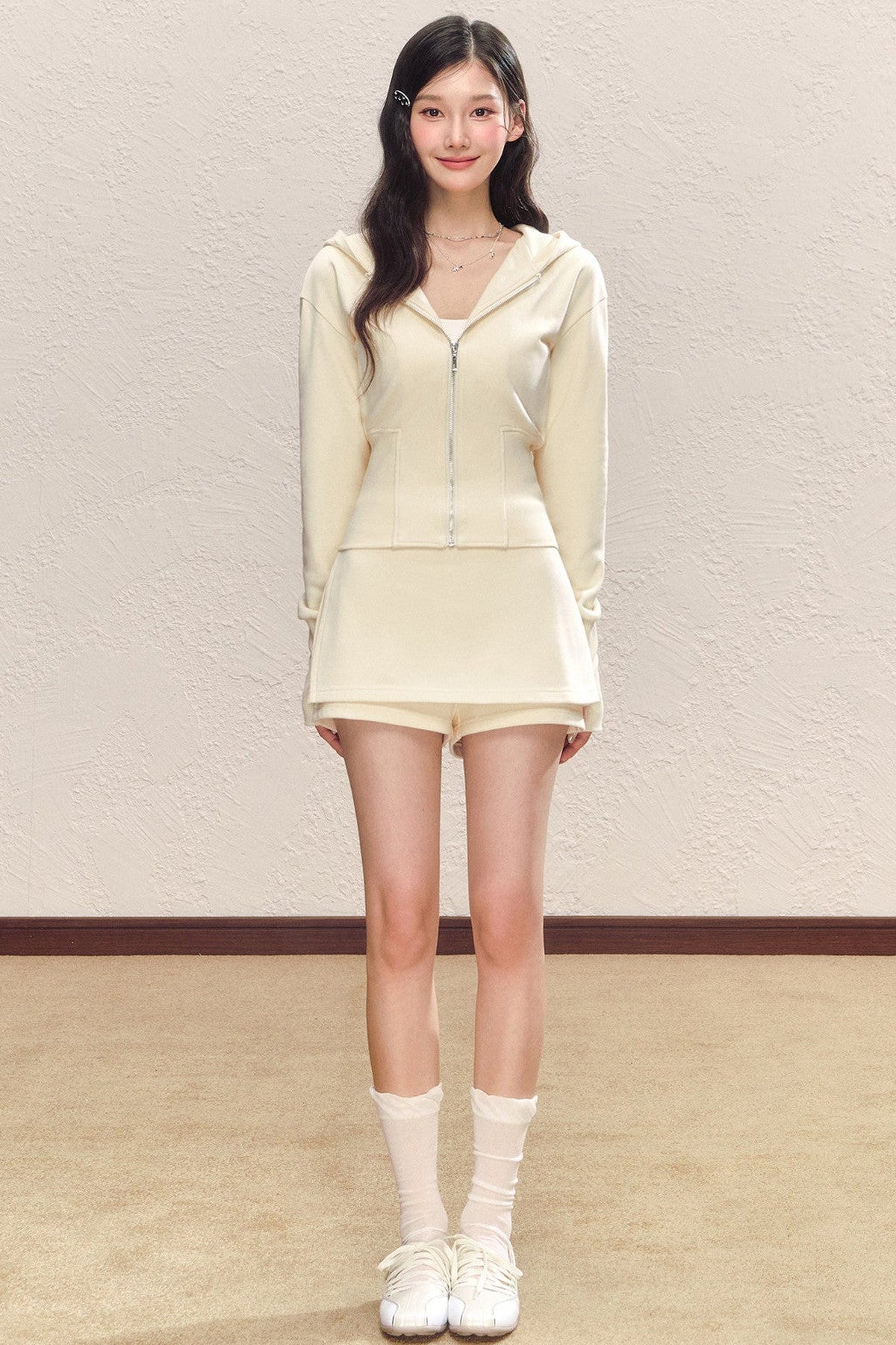 Korean Style Sweatshirt and Skirt Set-Up