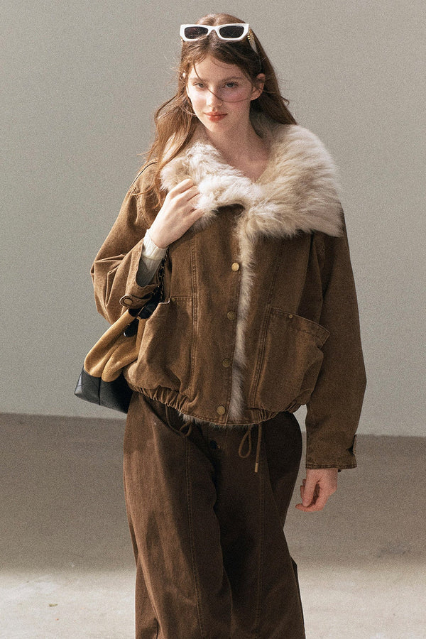Fox Fur Collar Down Parka