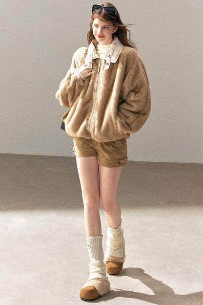 Double-Sided Reversible Floral Lapel Jacket
