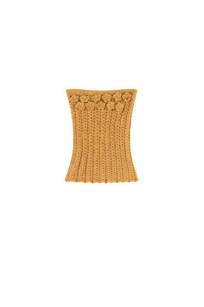 3D Flower Tube Top and Cardigan Set