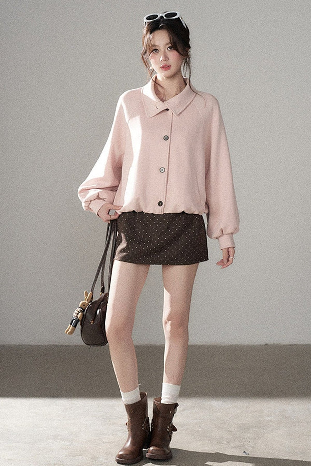 Short Two-Way Floral Jacket