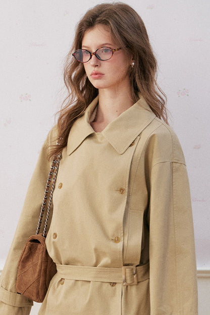 Structured Short Trench Coat