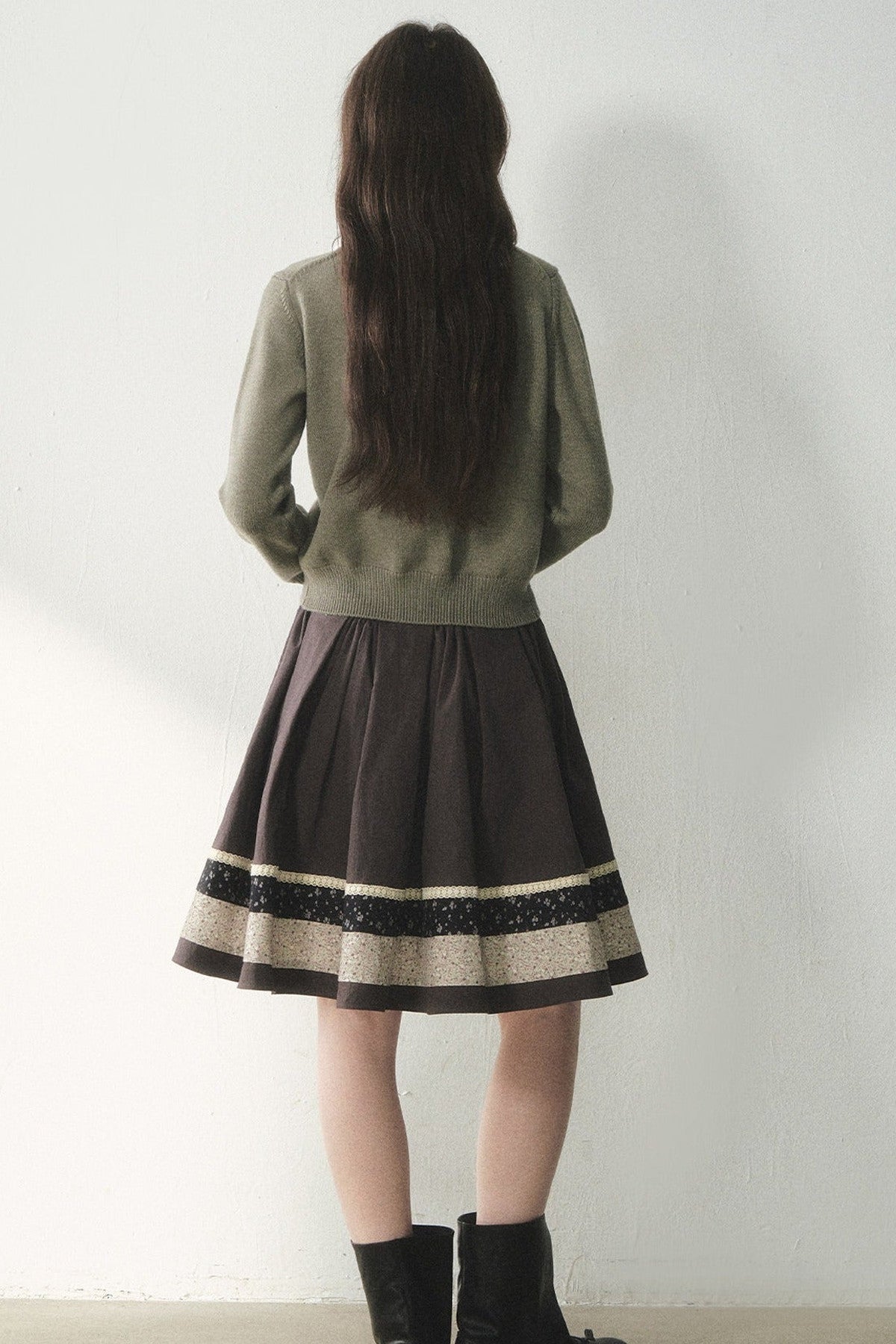 Floral Layered-Look Sweater