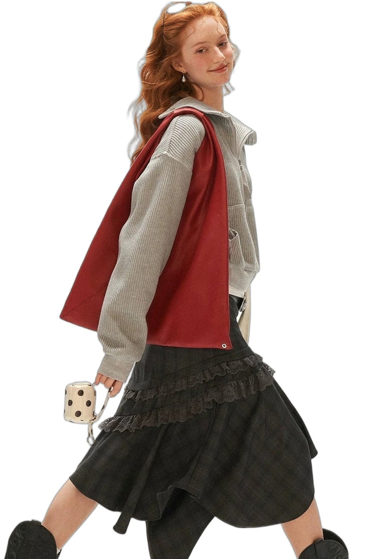 Structured Zip Knitted Jacket