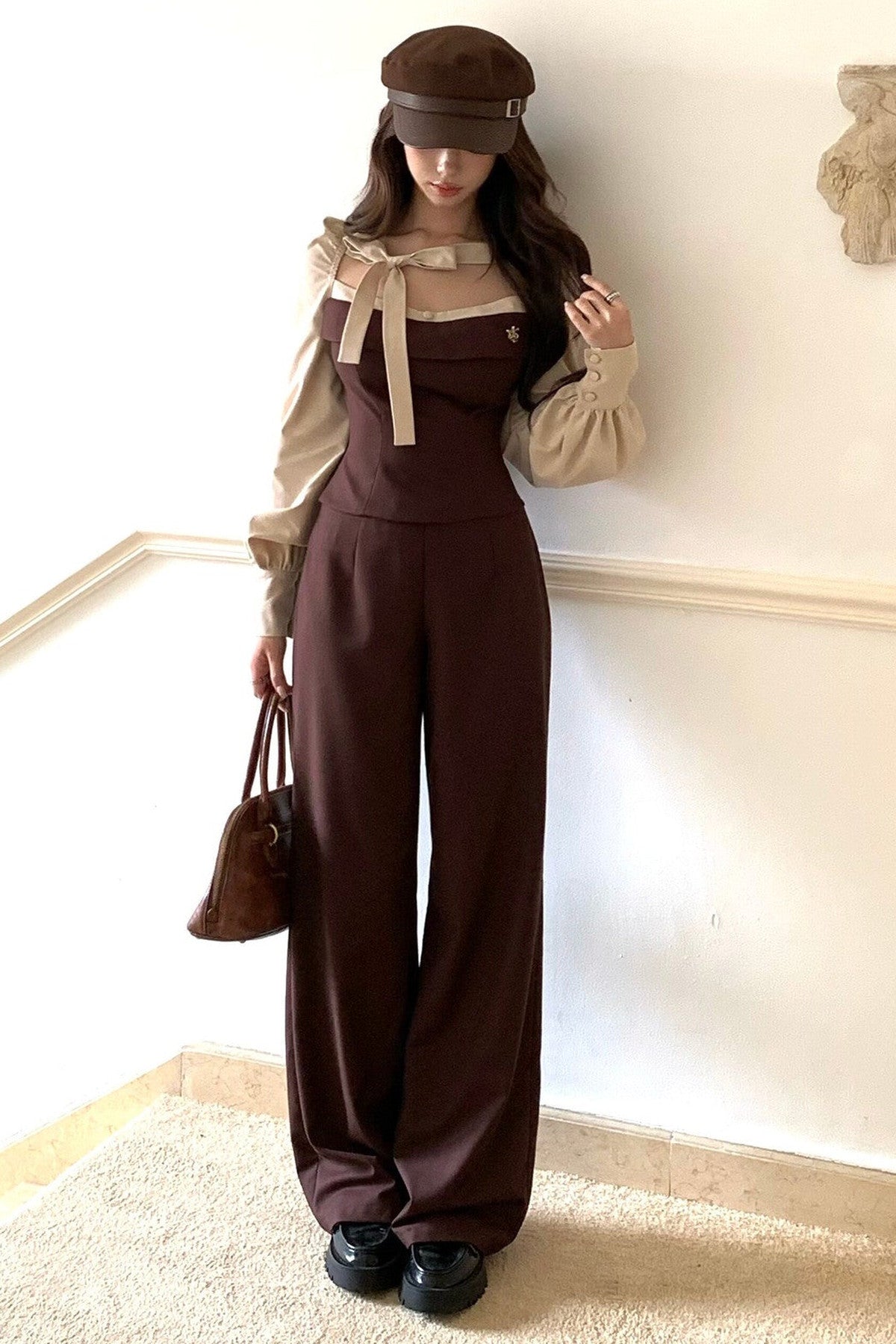 Love Idol Cookies Dark Brown Pants