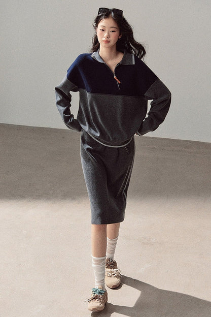Wool Academy Style Top and Skirt Set-Up