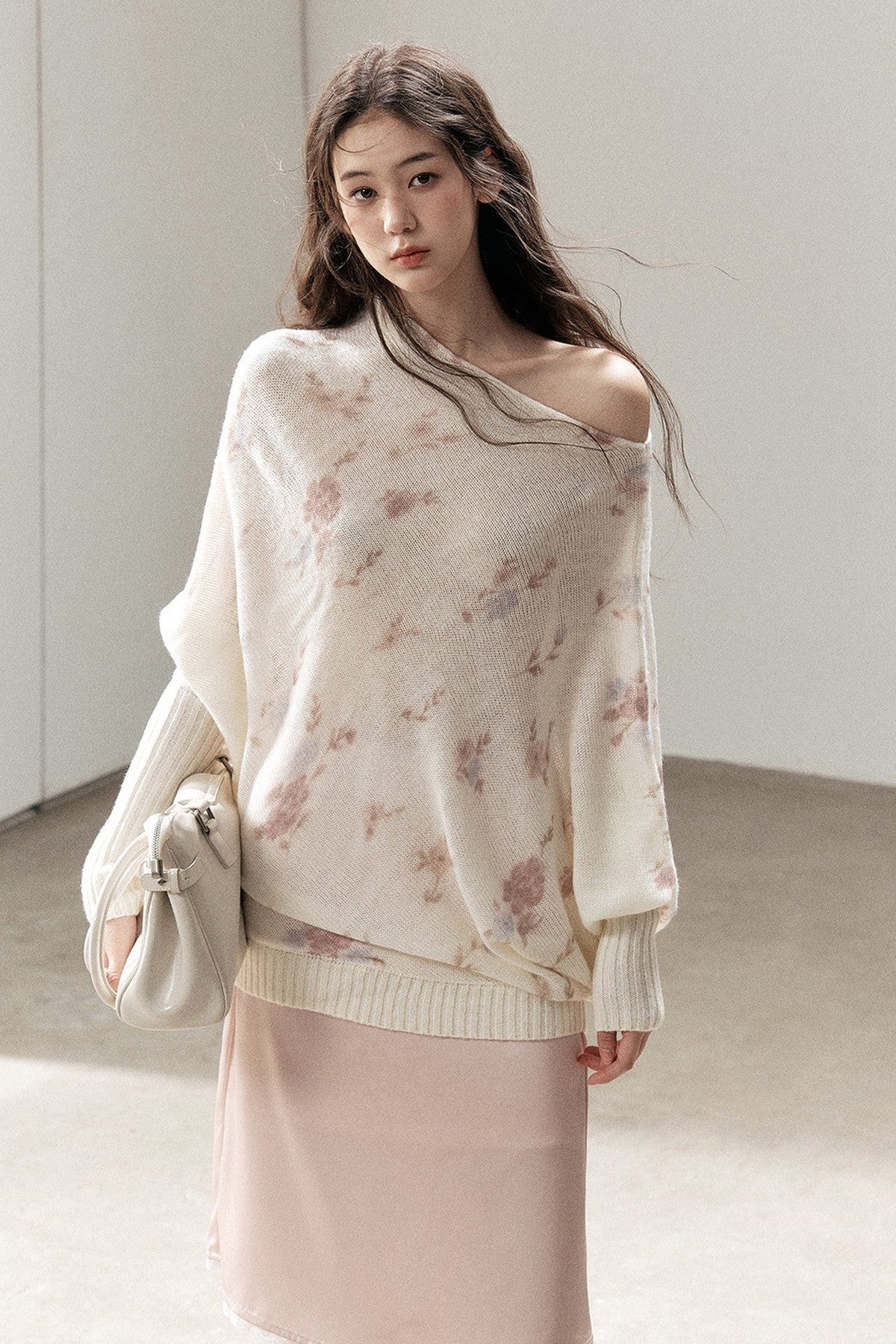 Suéter de lana con flores