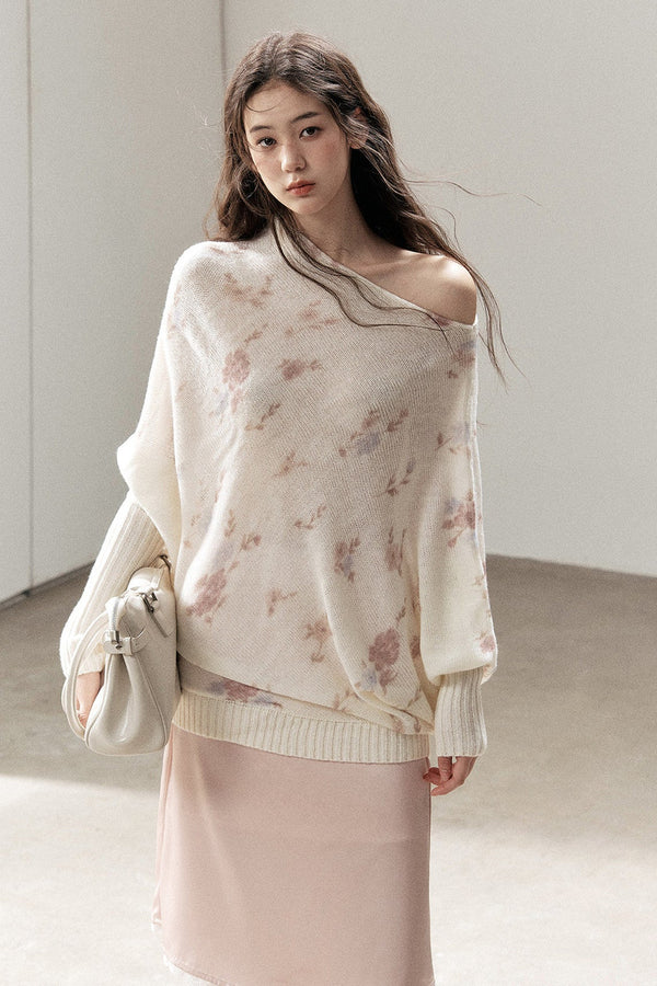 Suéter de lana con flores