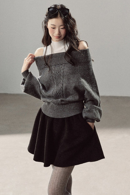 Twist Sweater Winter Two-Piece Set