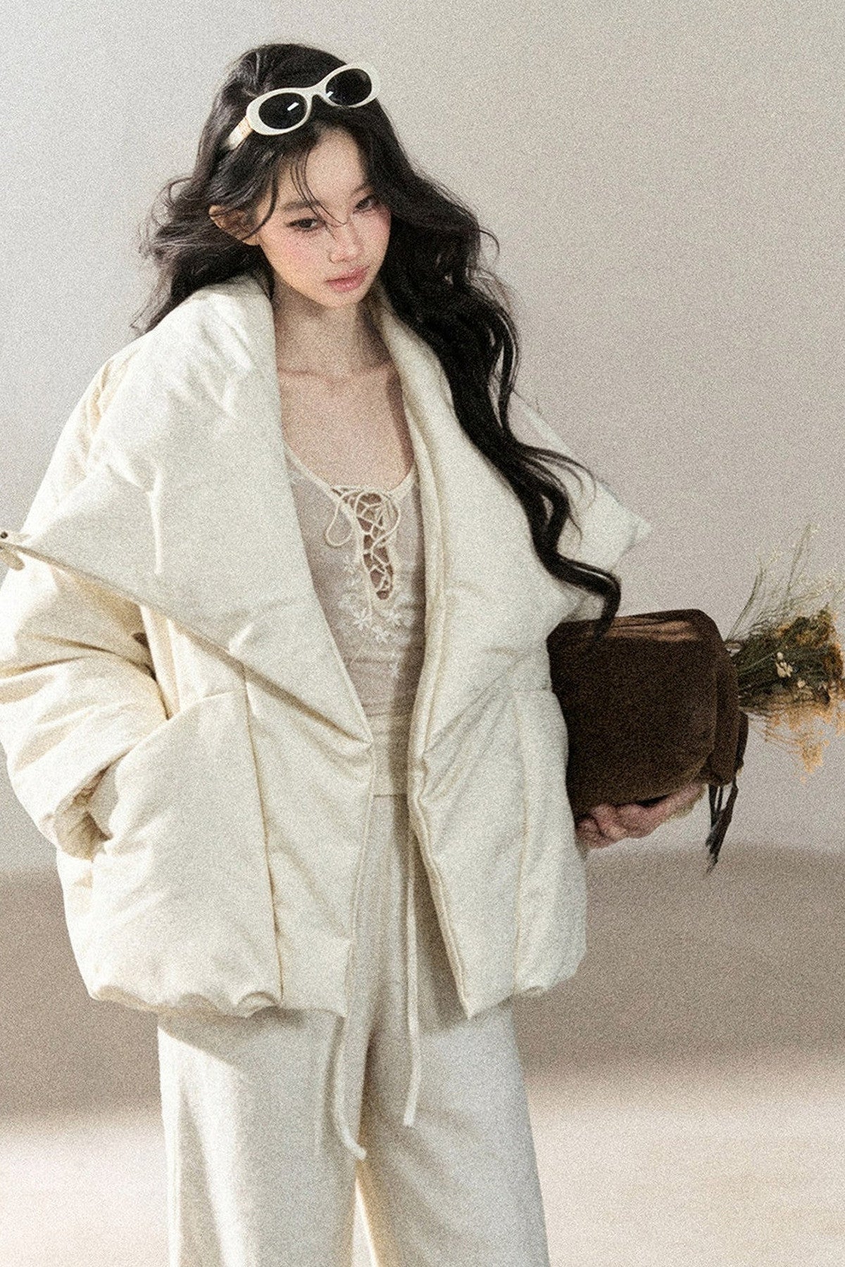 Lightweight White Duck Down Jacket