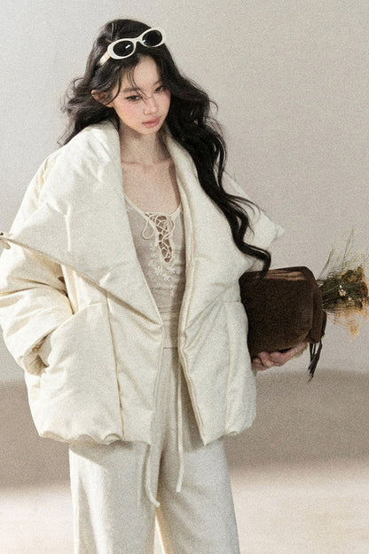 Lightweight White Duck Down Jacket