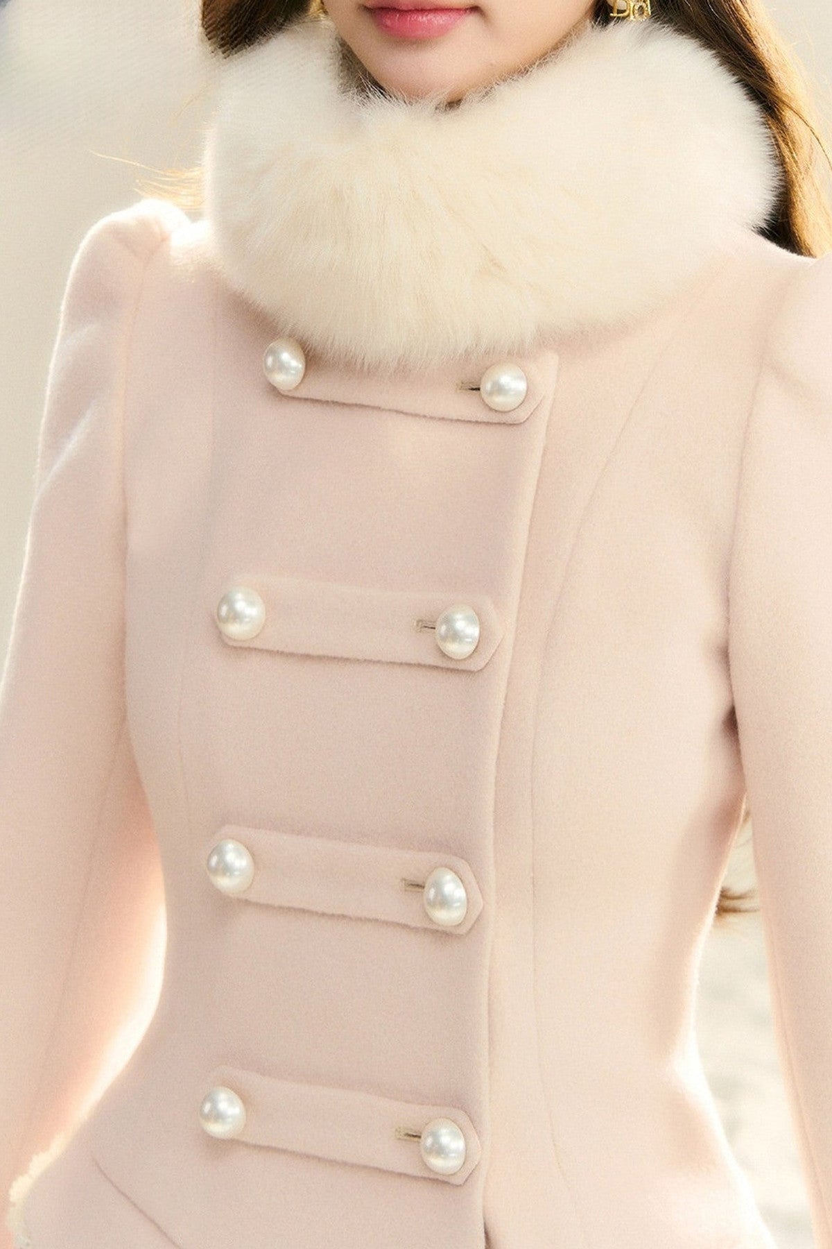 Chaebol Daughter Style Woolen Cape Coat
