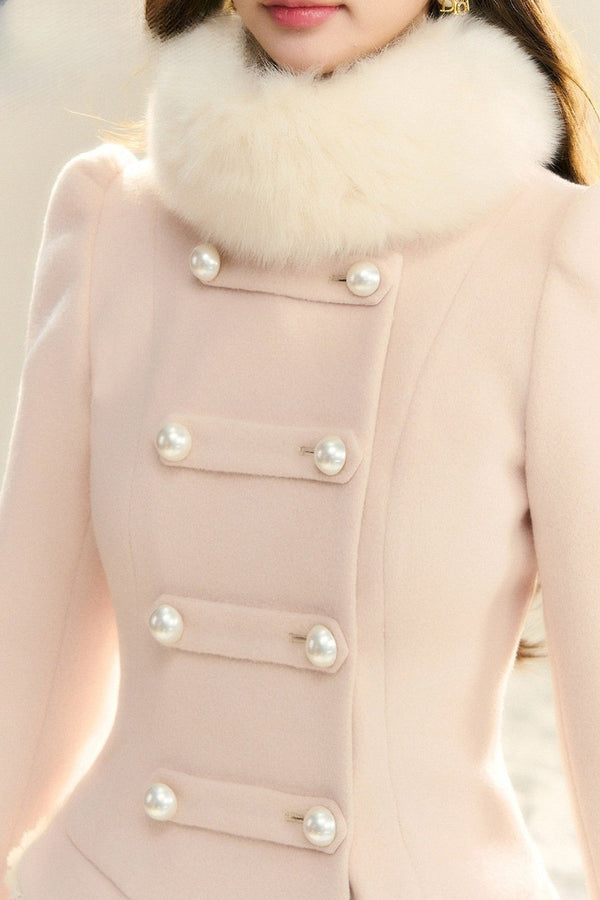 Chaebol Daughter Style Woolen Cape Coat