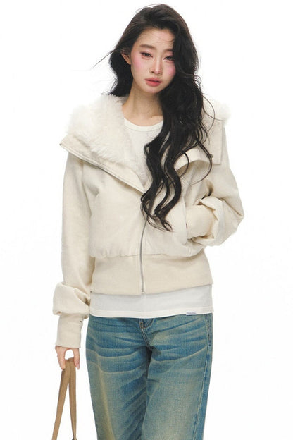 White Duck Down Jacket and Pants Set-Up