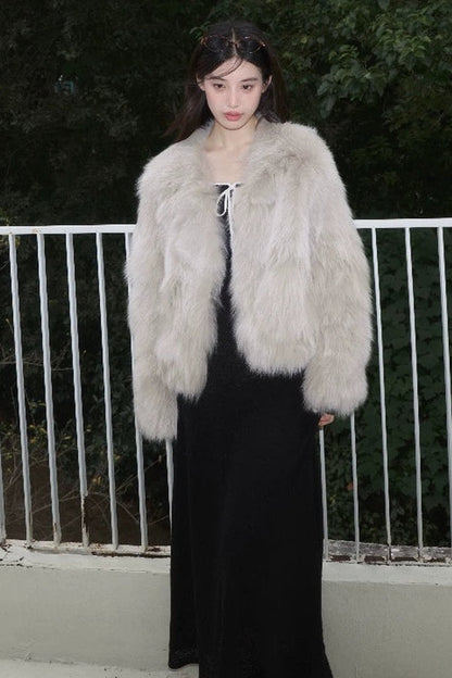 Short Fox Fur Jacket