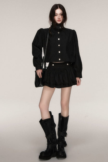French Napoleon Style Short Jacket and Skirt Set-Up