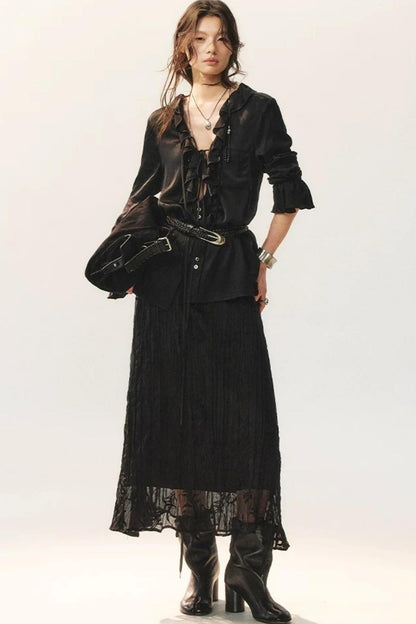 Gonna Asimmetrica con Perline