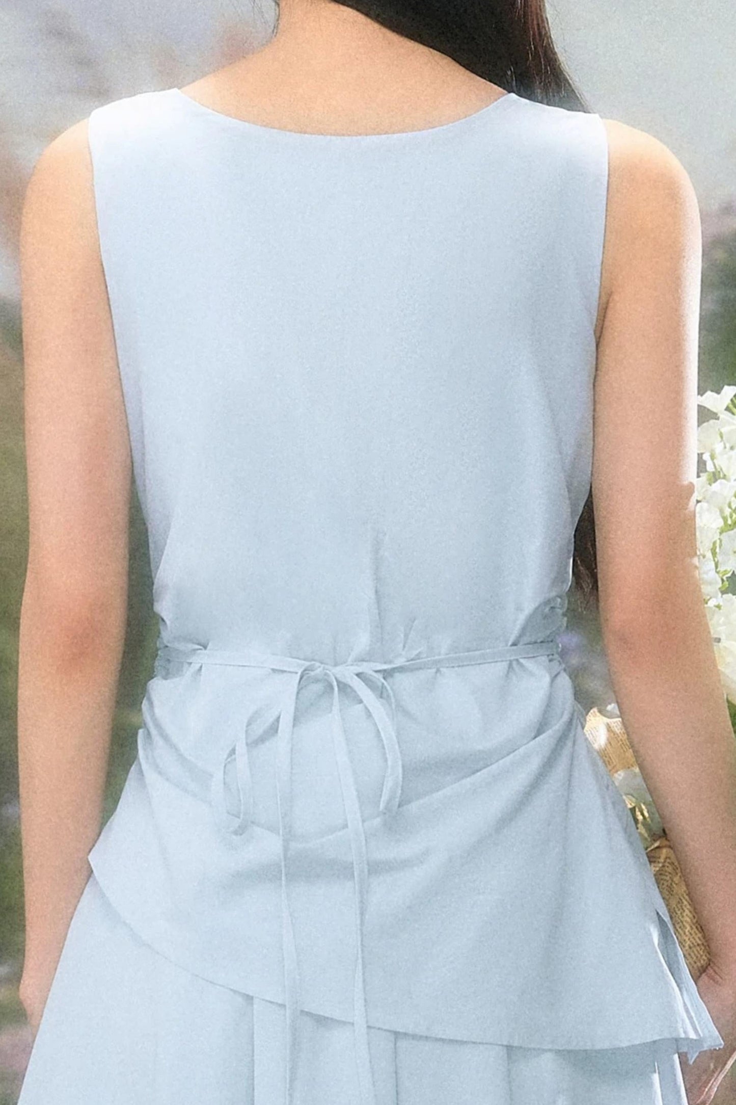 Versatile Square-Neck Patchwork Dress