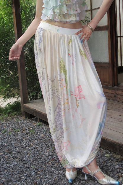 Gentle Twisted Mesh Skirt