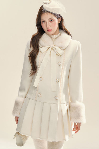 White Double Breasted Coat