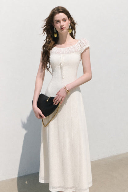 Off-Shoulder Knitted Mermaid Dress
