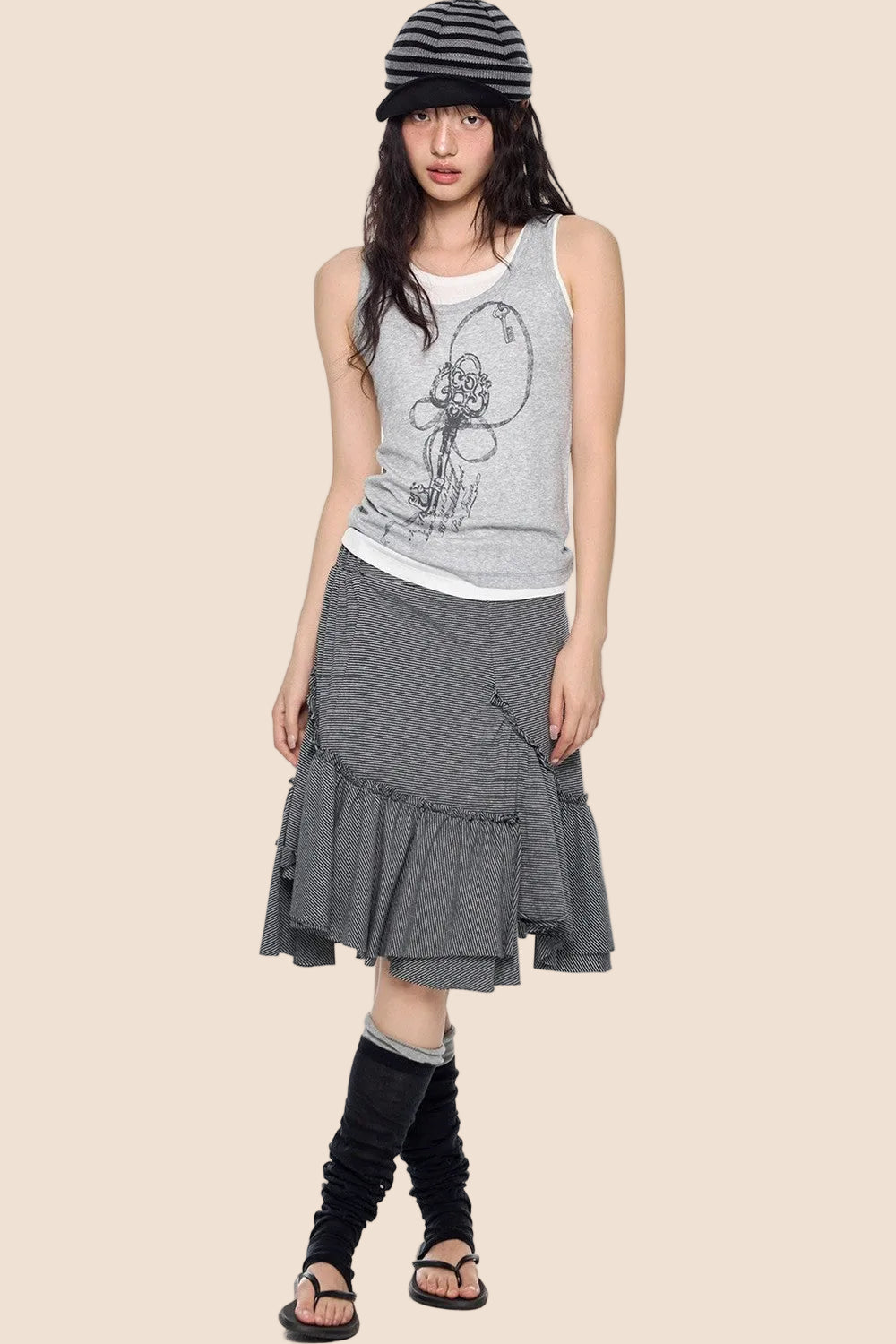 Retro Casual Slim-Fit T-Shirt