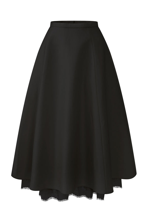 French Lace Flared Skirt