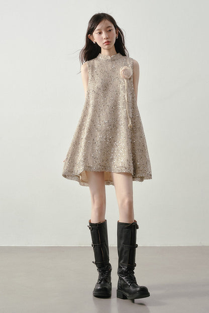 Champagne Gold Tassel Dress