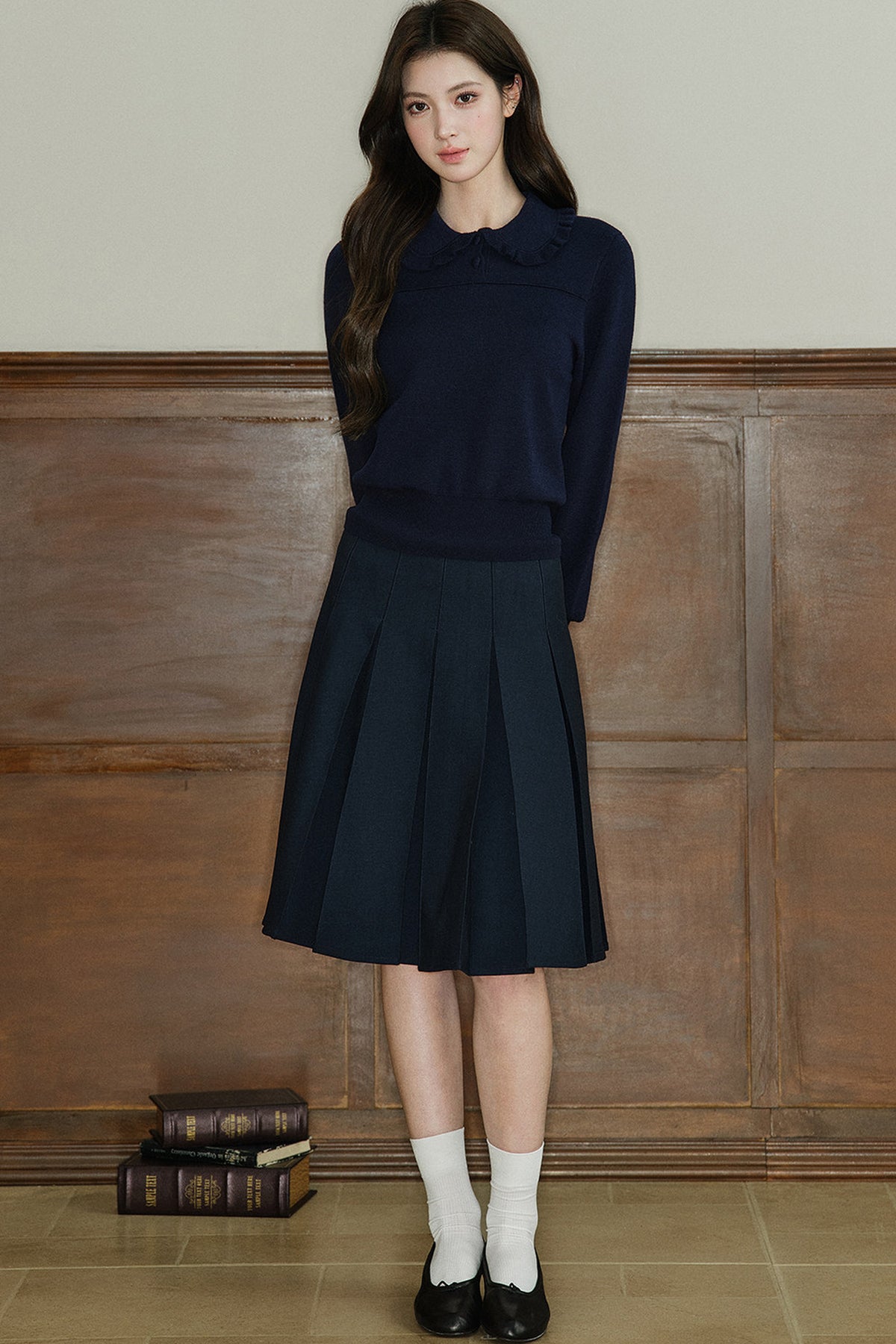 A-Line Pleated Skirt