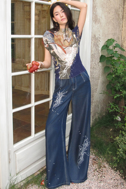 Crane Attraction Pleated Top