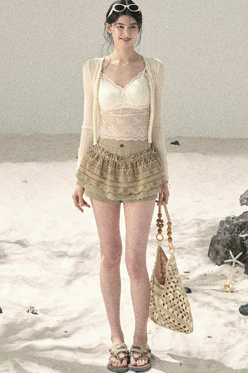 French Sheer Lace Camisole