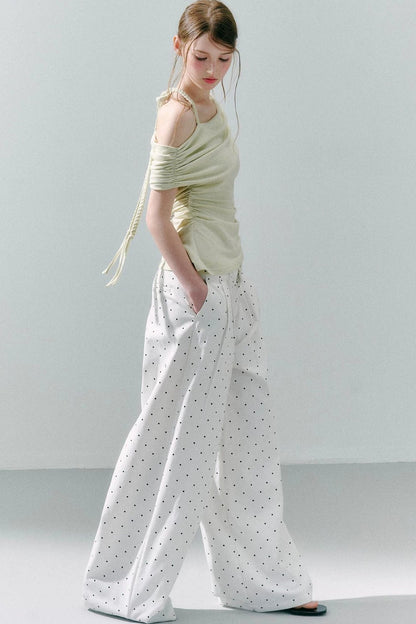 Cotton Polka Dot Pants