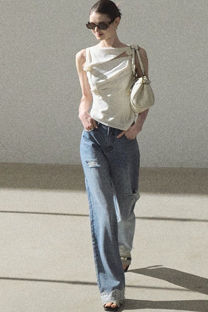 Bohemian Summer Ripped Jeans