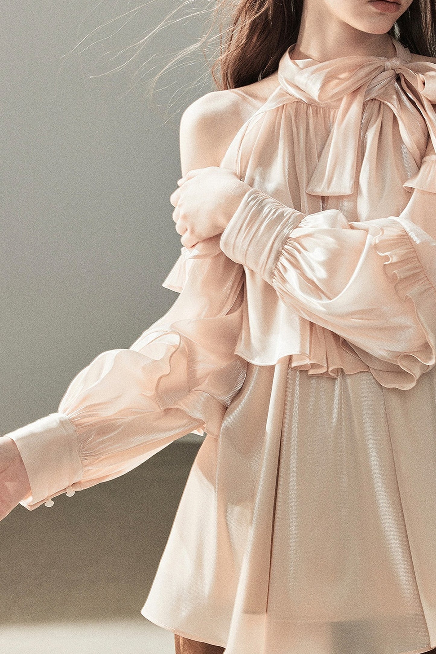 Pearl Luster Satin Blouse