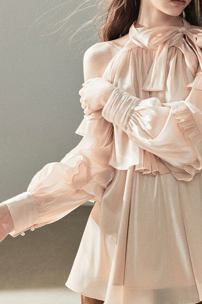 Pearl Luster Satin Blouse