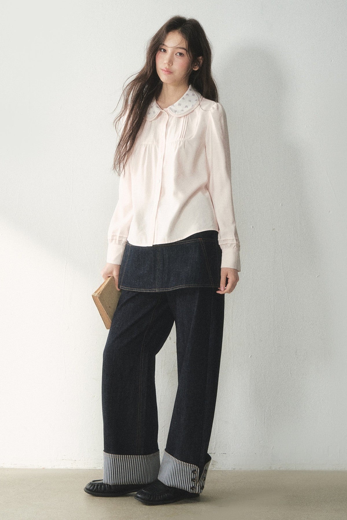 Lyocell Doll Collar Blouse