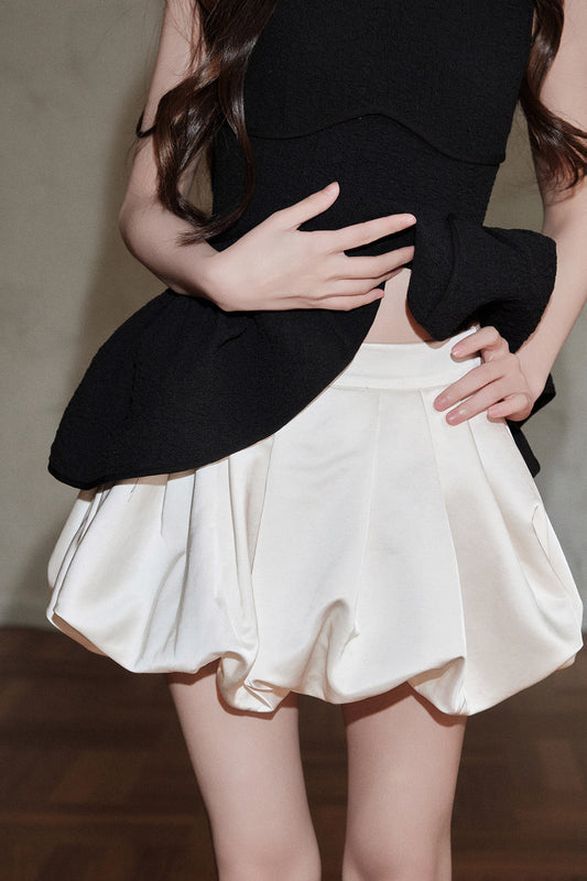 Tencel Satin Bud Skirt