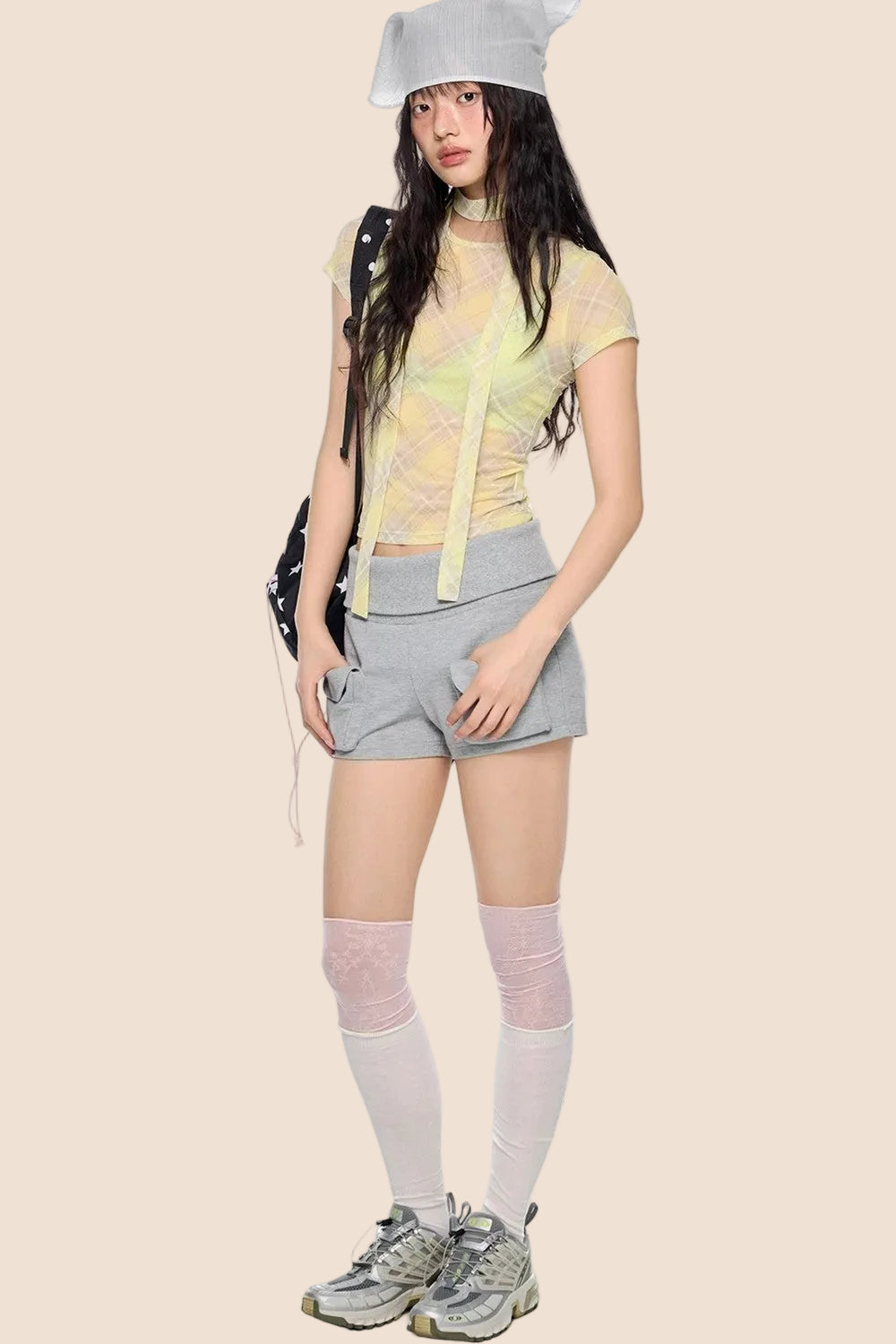Vintage Elastic Sports Shorts