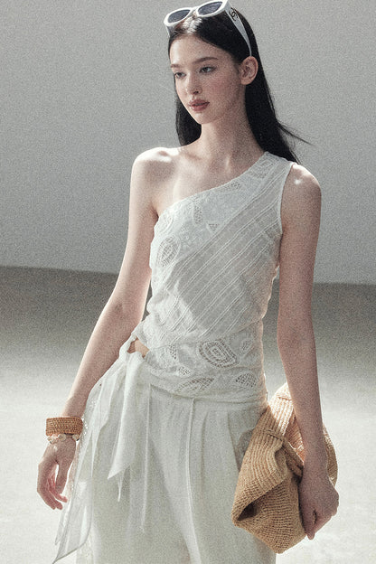 Clear Sky Sleeveless Top Set-Up