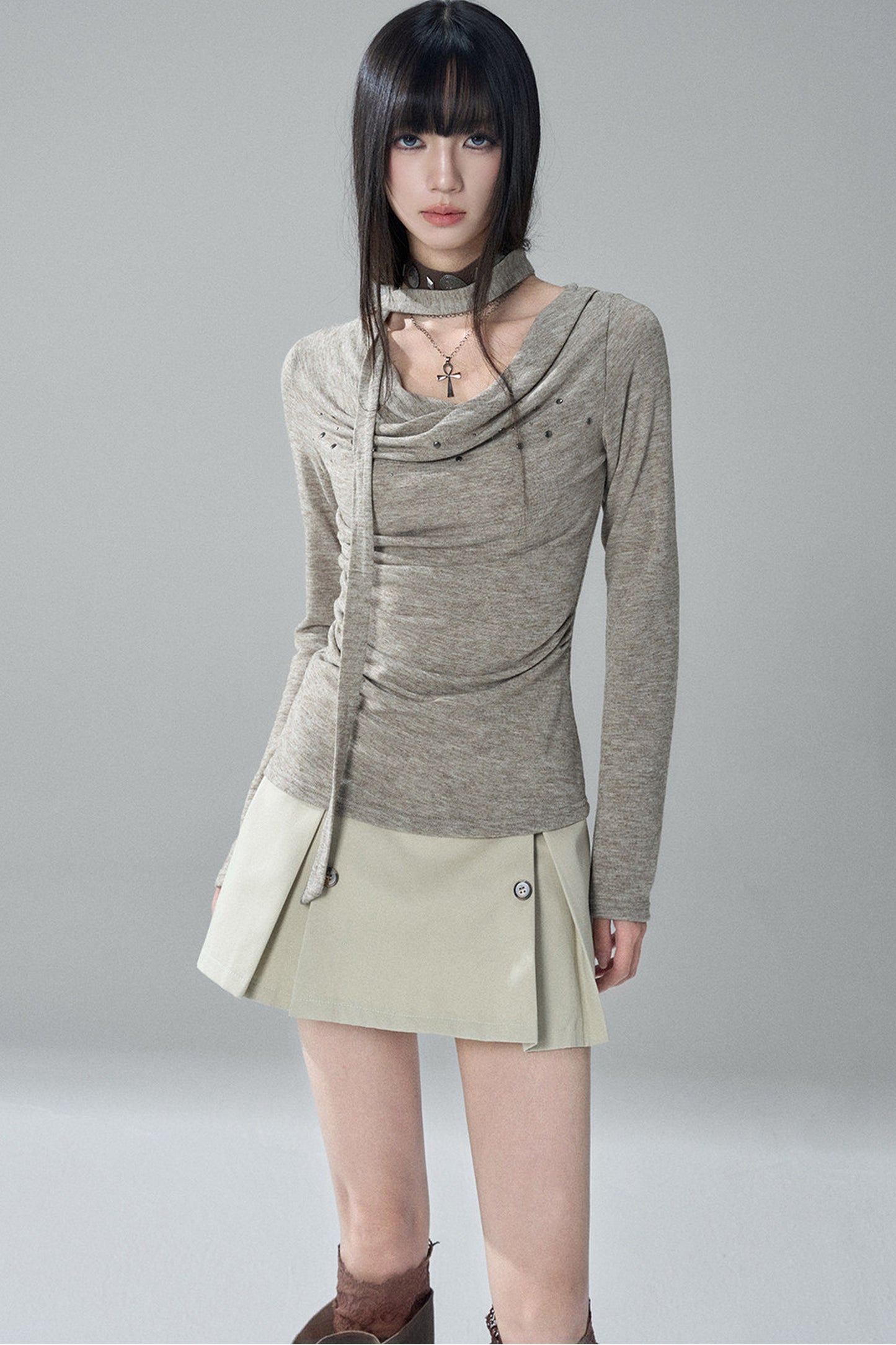 White Long Sleeve Top