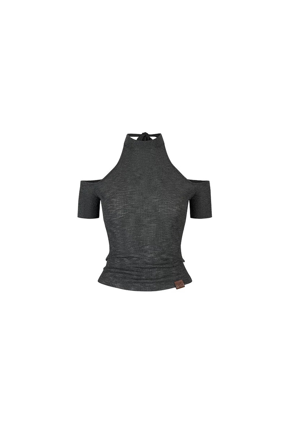 gilet en maille réversible à lacets