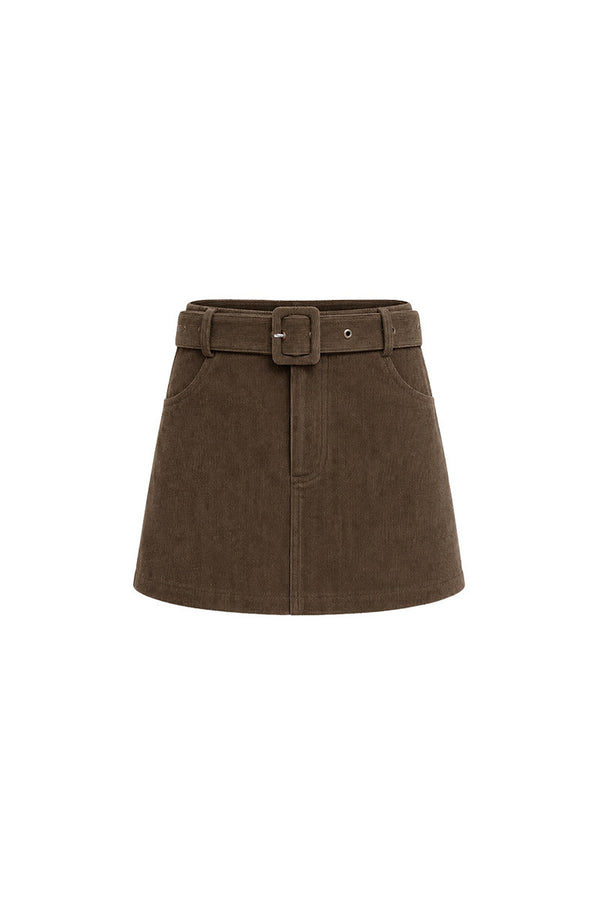 British Style Short Trench Coat and Skirt Set-Up