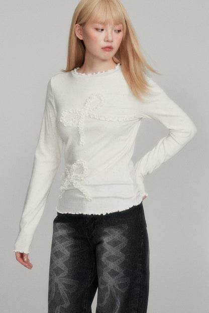 Long Sleeve Bow Base Layer Top