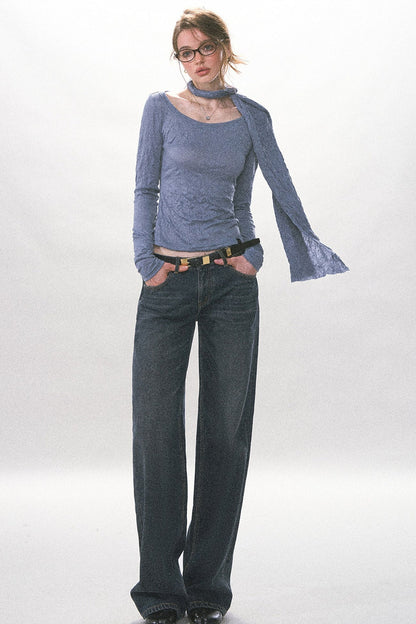 Ceinture minimaliste à boucle carrée