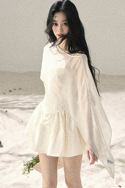 Misty French Puffy Dress Set